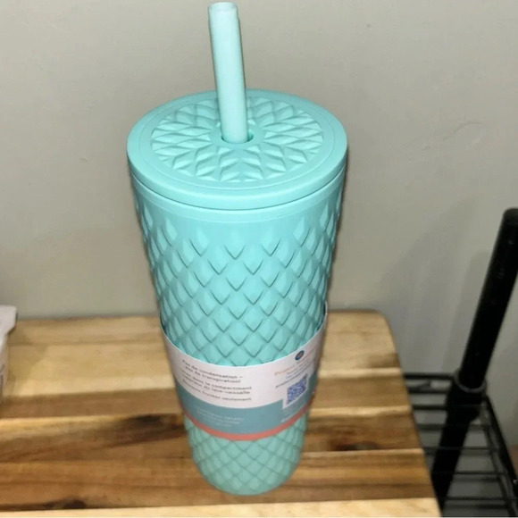 zak! Mint Green Tumbler with Sealing Lid + straw. Soft-Touch Grip. 24oz. NWTS!! - Picture 8 of 12